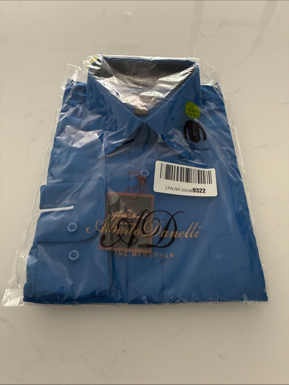 Men's Classic Blue Dress Shirt - Tailored Look